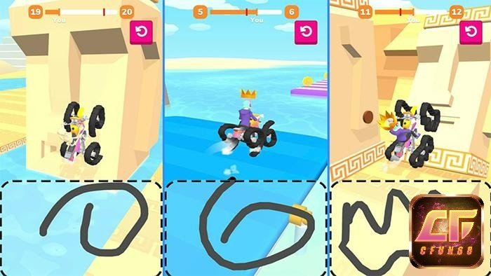 Game Scribble Rider là một trò chơi giải đố theo phong cách voodoo