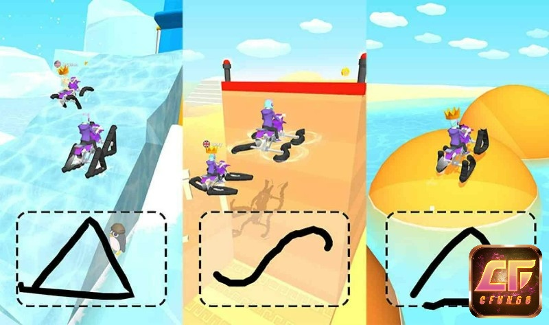 Game có đồ họa 3D đơn giản, màu sắc tươi sáng với gam màu mượt mà