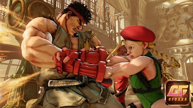Đồ họa bắt mắt của game Street Fighter V
