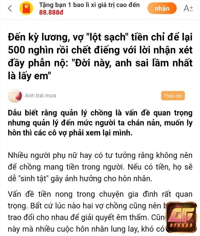 Đọc báo để tích điểm và kiếm tiền từ ứng dụng
