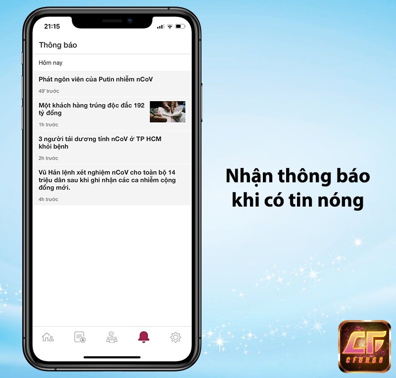 Bạn có thể nhận được thông báo từ VnExpress khi có tin nóng.