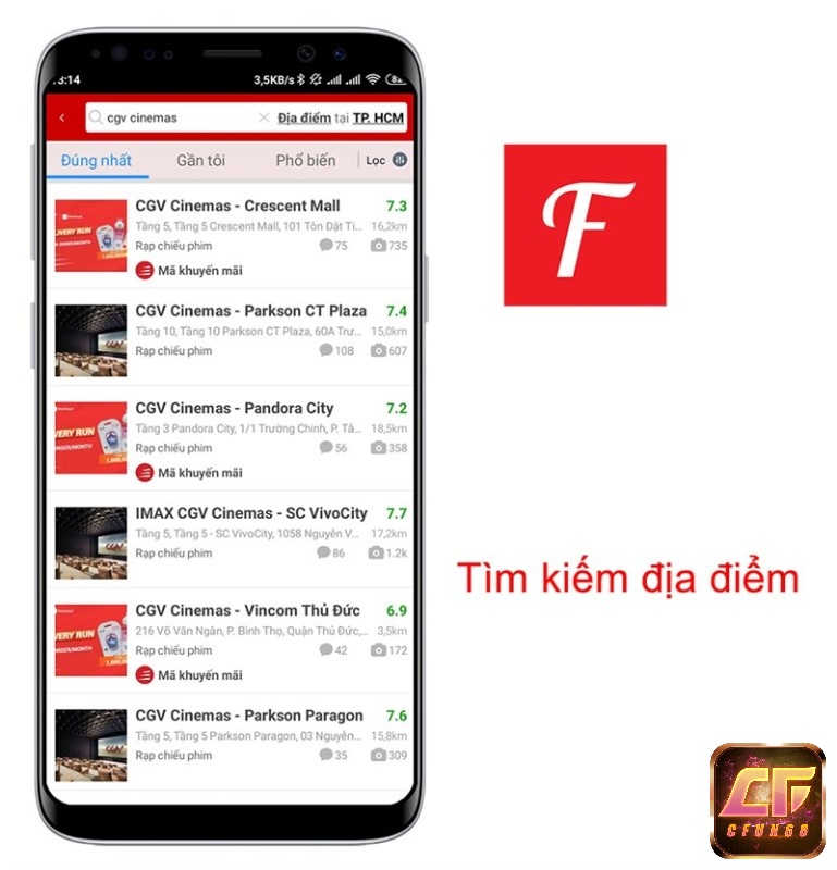 Tìm kiếm địa điểm