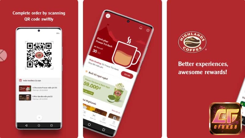 Ứng dụng Highland Coffee có nhiều ưu điểm được người dùng đánh giá cao