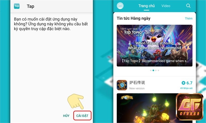 Hướng dẫn tải và cài cho máy IOS