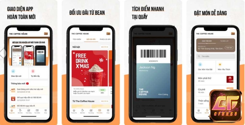 App The Coffee House có nhiều ưu điểm được người dùng đánh giá cao