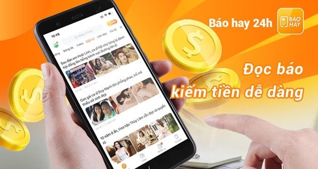 App Báo hay 24H - Ứng dụng đọc báo kiếm tiền hấp dẫn