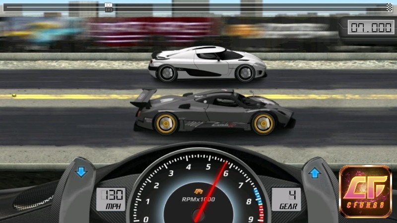 Game đua xe Drag Racing có lối chơi đơn giản và dễ hiểu