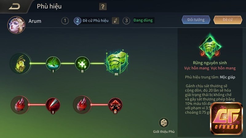 Hệ thống bảng ngọc đóng vai trò quan trọng trong game Garena Liên Quân Mobile