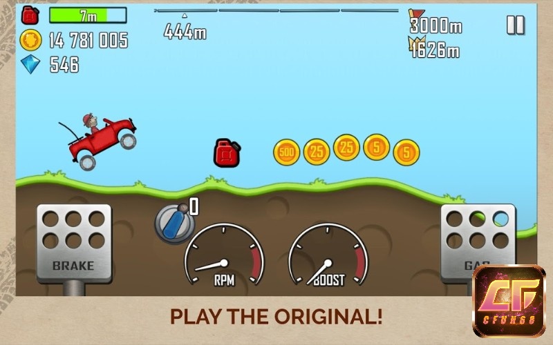 Game Hill Climb Racing - Game đua xe vượt địa hình cực vui nhộn