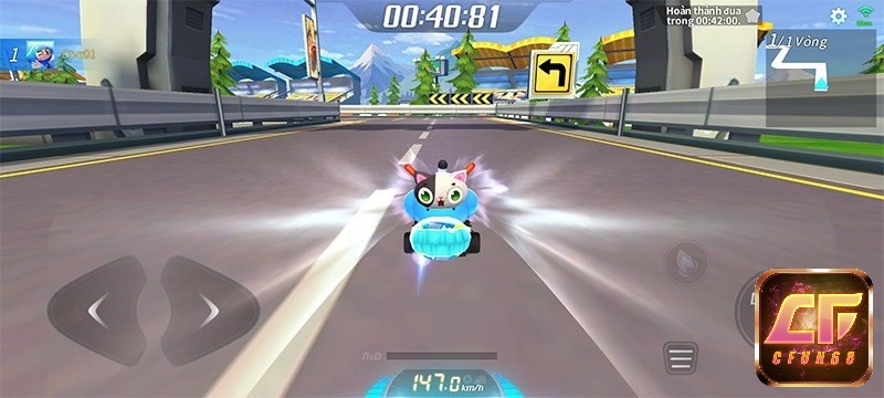 Những nút sử dụng trong game KartRider Rush+ Funtap