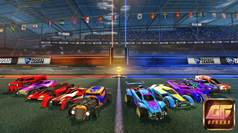 Game Rocket League sở hữu một dàn siêu xe cực kỳ sang chảnh