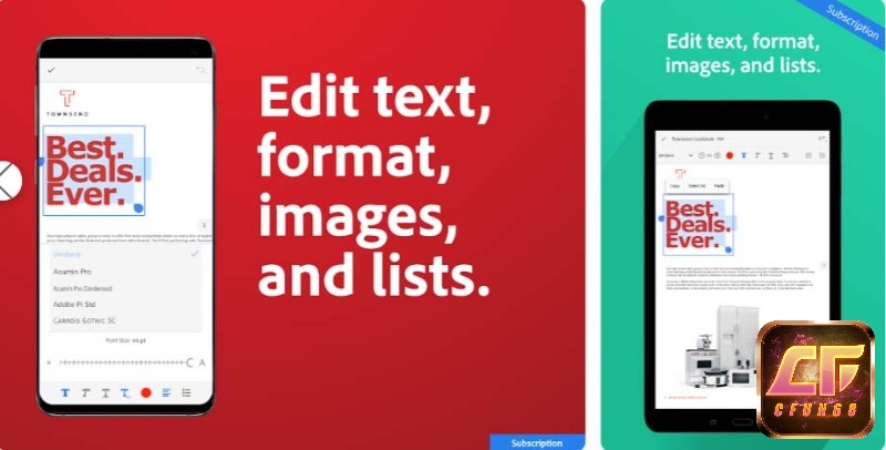 App Adobe Reader có nhiều ưu điểm nổi bật