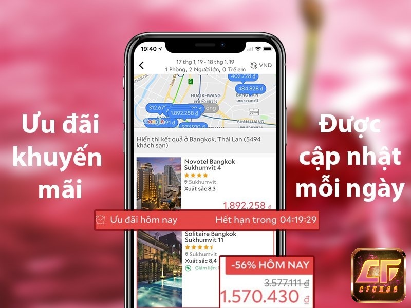Các ưu đãi giảm giá khi đặt phòng được cập nhật mỗi ngày