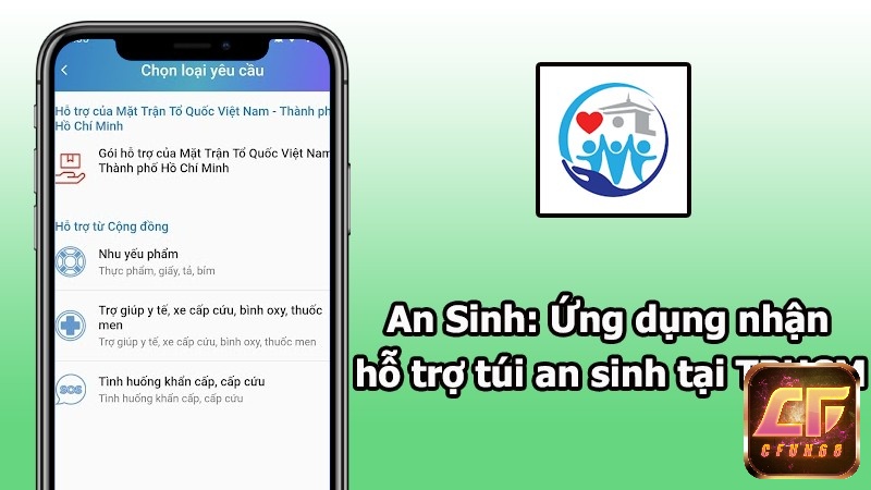 App An Sinh ứng dụng nhận hỗ trợ túi an sinh tại TPHCM