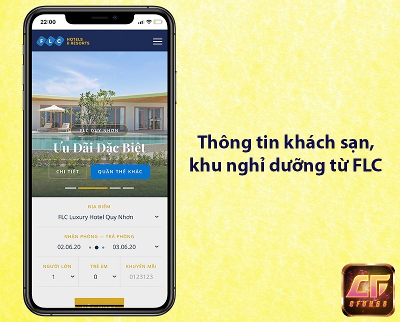 Xem thông tin các khách sạn và khu nghỉ dưỡng của FLC.