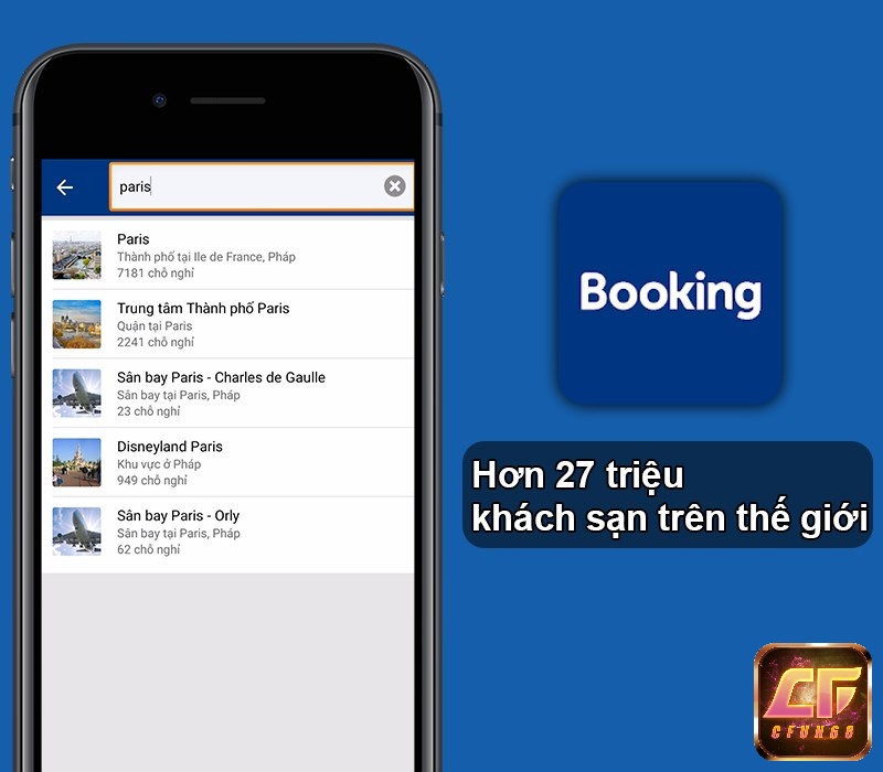 Hỗ trợ tìm kiếm hơn 27 triệu khách sạn trên toàn thế giới