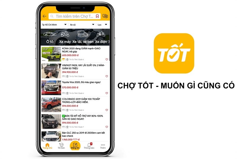 App Chợ Tốt - Chợ đồ cũ đa dạng và uy tín nhất hiện nay