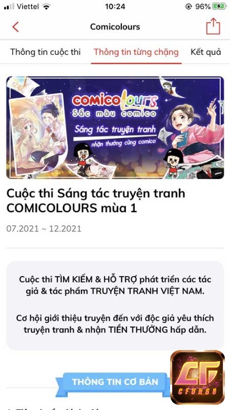 Tham gia các sự kiện nhận quà trên Comico