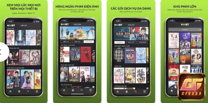 App DANET có nhiều ưu điểm nổi bật