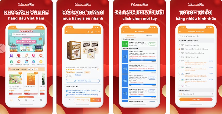 App Fahasa - Ứng dụng mua sách online hàng đầu hiện nay