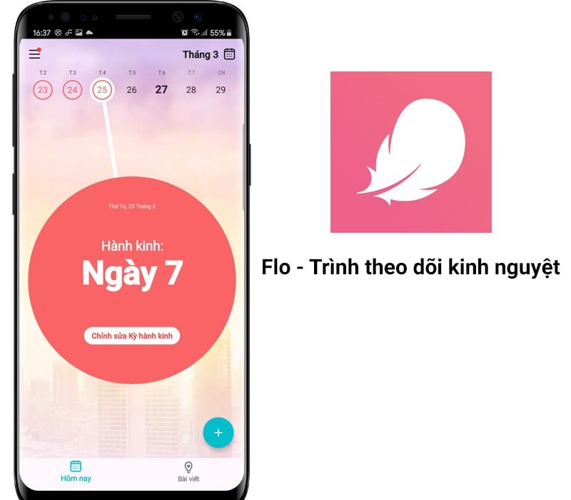 App Flo - Ứng dụng theo dõi chu kỳ kinh nguyệt chính xác nhất