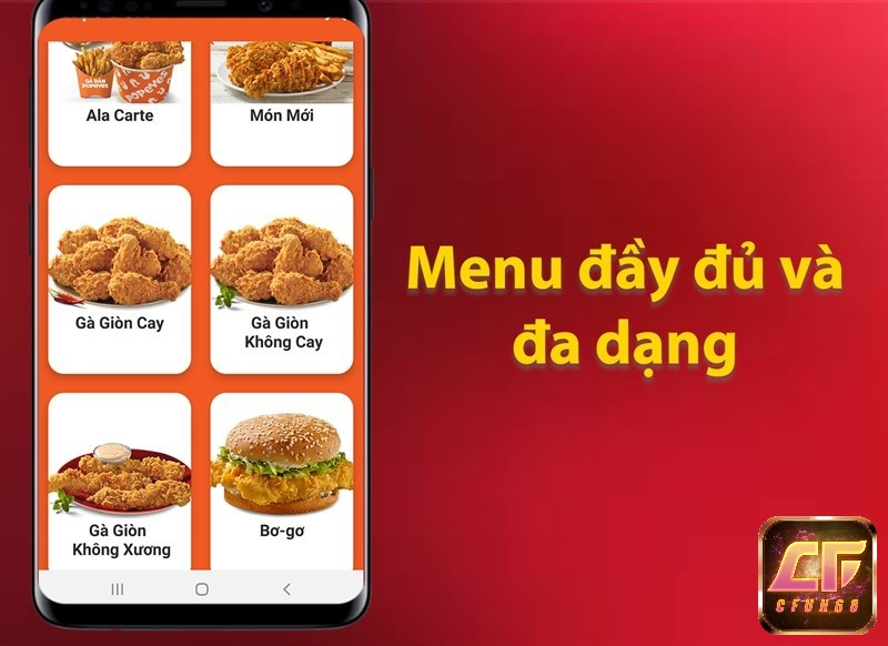 Luôn có sẵn Menu và combo Popeyes để bạn gọi món