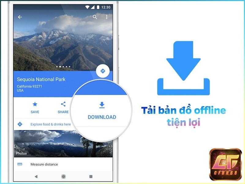 Bạn có thể tải về bản đồ của cả một thành phố ngay trên điện thoại của mình