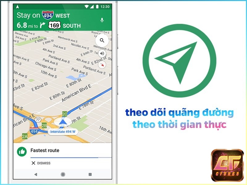 Google Maps giúp theo dõi địa điểm theo thời gian thực