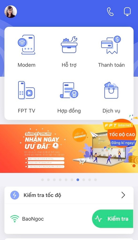 App HiFPT - Quản lý, đặt lịch sửa chữa mạng FPT online