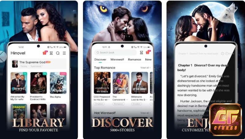 App Hinovel có nhiều ưu điểm nổi bật