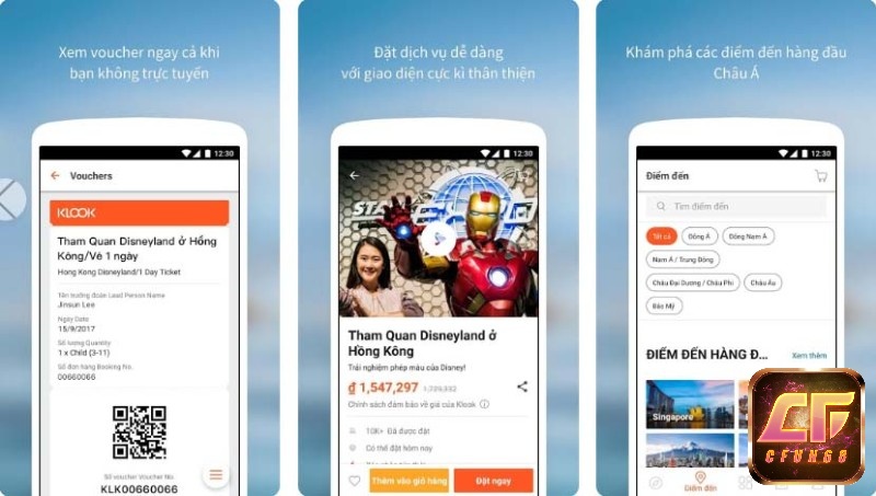 App Klook có nhiều ưu điểm nổi bật