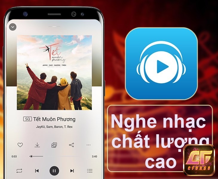 Hỗ trợ các bản nhạc với chất lượng lossless tốt nhất.