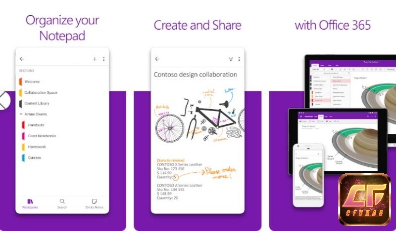 App OneNote có nhiều ưu điểm nổi bật
