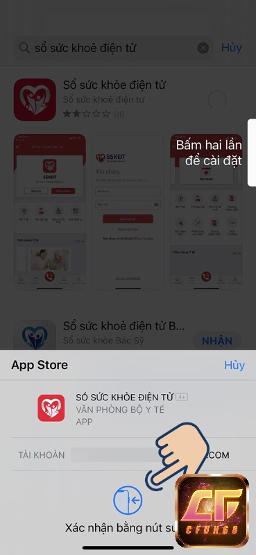 Nhấn xác nhận