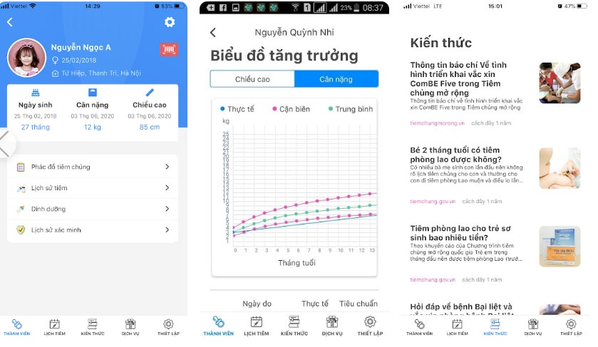 App Sổ tiêm chủng gia đình quản lý lịch tiêm chủng gia đình bạn