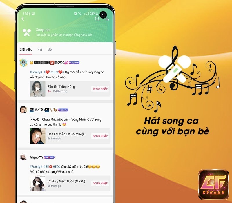Hát song ca cùng bạn bè khắp mọi nơi