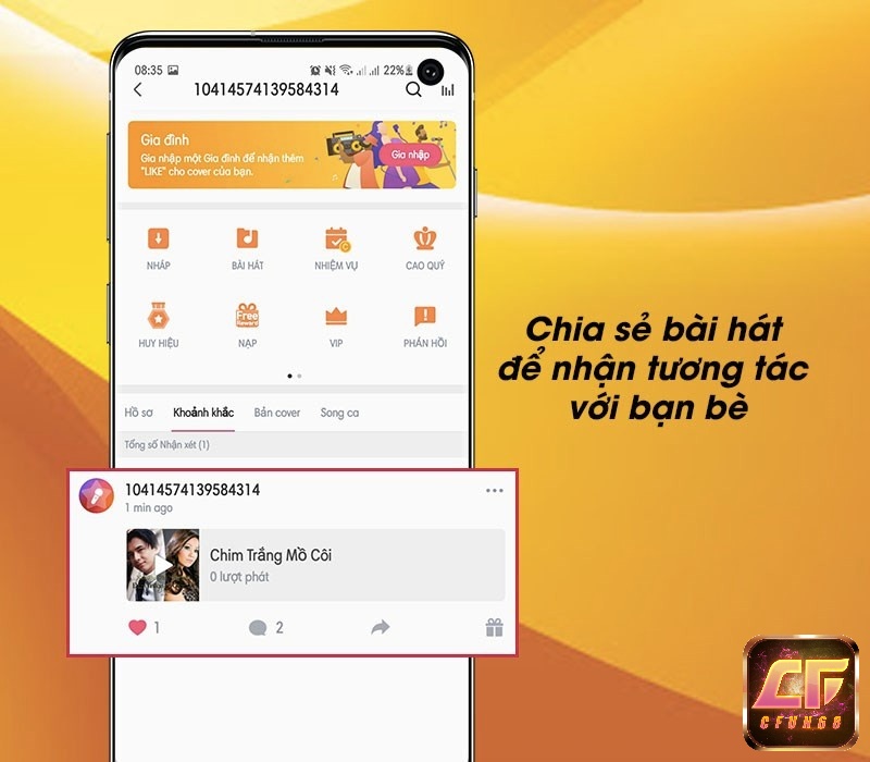 Chia sẻ bài hát cùng cộng đồng những người yêu âm nhạc giống bạn