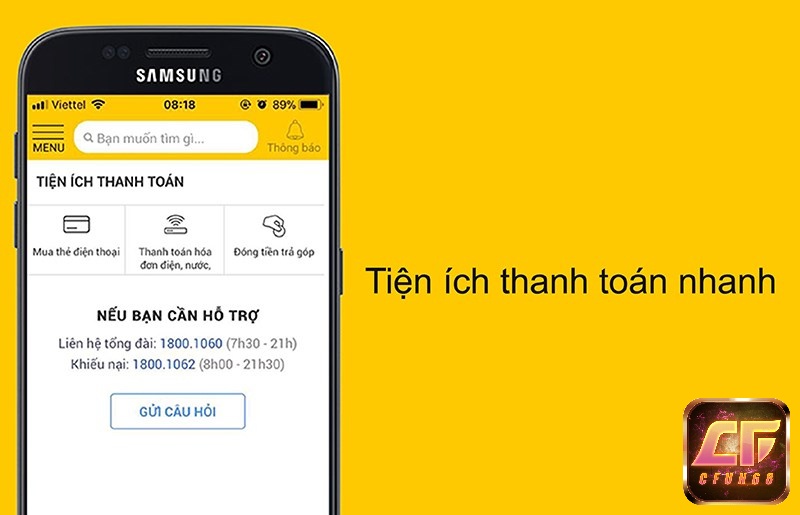 App Thế Giới Di Động hỗ trợ khách hàng thanh toán hóa đơn và đóng tiền trả góp nhanh chóng