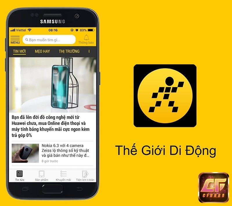 App Thế Giới Di Động ứng dụng mua hàng online của thegioididong.com