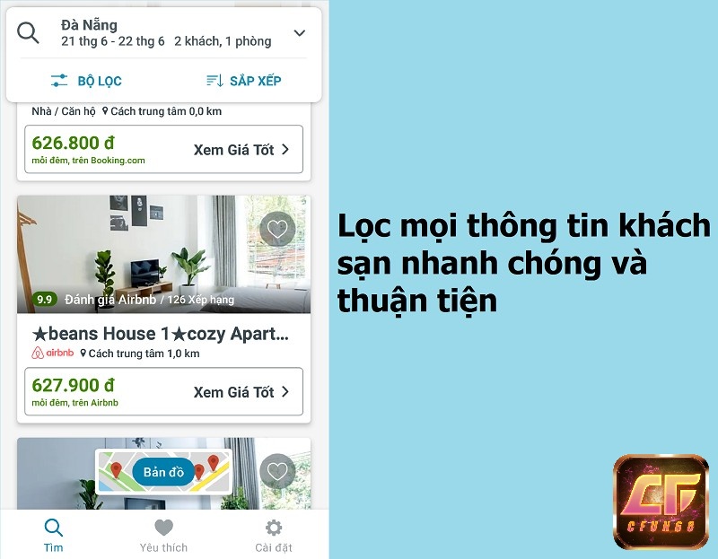 Sàng lọc mọi thông tin khách sạn theo yêu cầu người dùng mong muốn.