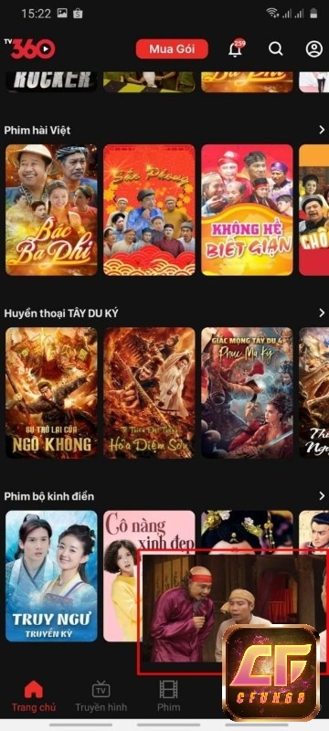 TV360 còn có chức năng phát các video trong nền.