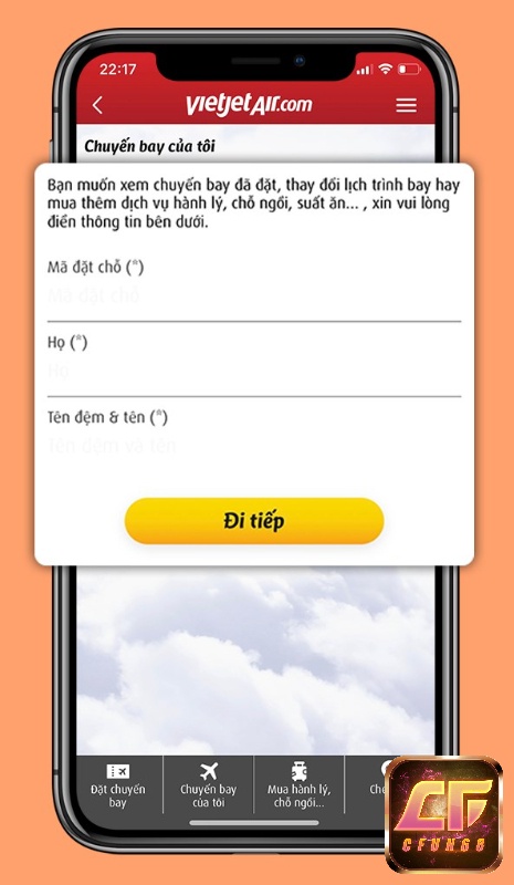 Cập nhật tình trạng chuyến bay của hãng Vietjet