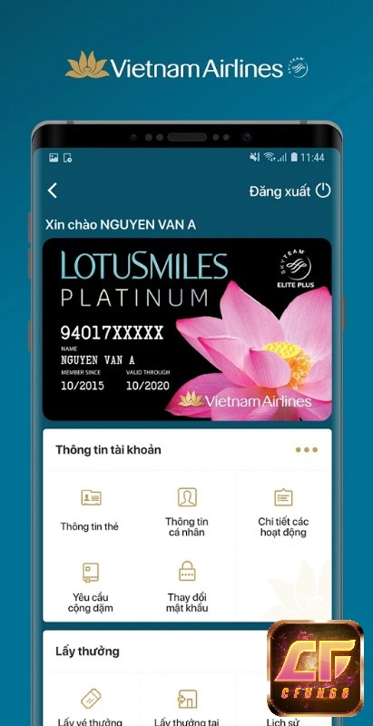 Quản lý và cập nhật tài khoản Bông Sen Vàng của bạn.