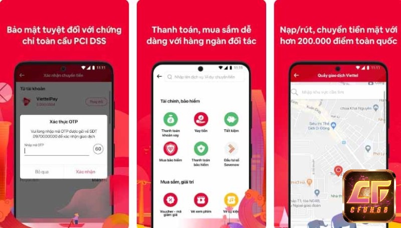 App ViettelPay có nhiều ưu điểm nổi bật