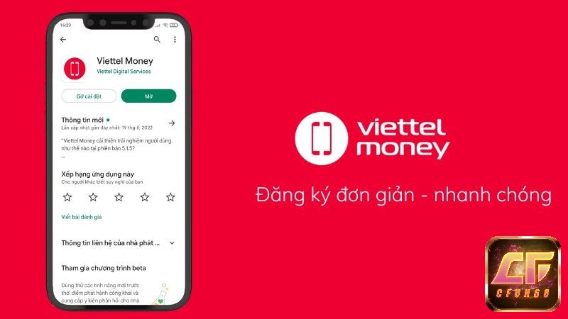 Đăng ký ViettelPay đơn giản