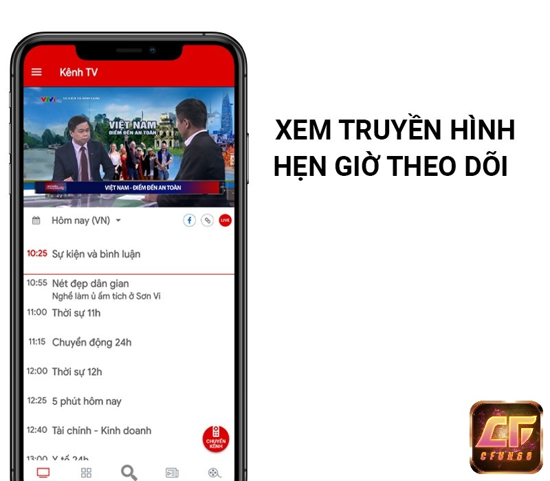 Người dùng có thể xem truyền hình mọi lúc mọi nơi