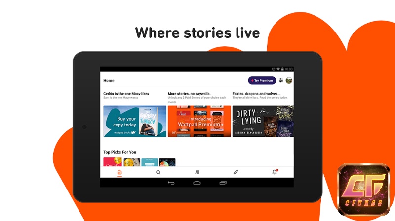 App Wattpad có nhiều ưu điểm nổi bật