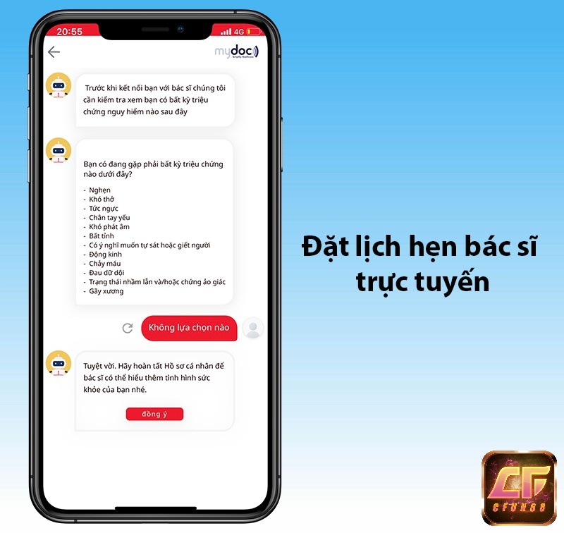 Người dùng cũng sẽ được trải nghiệm dịch vụ tư vấn trực tuyến với các bác sĩ đầy kinh nghiệm
