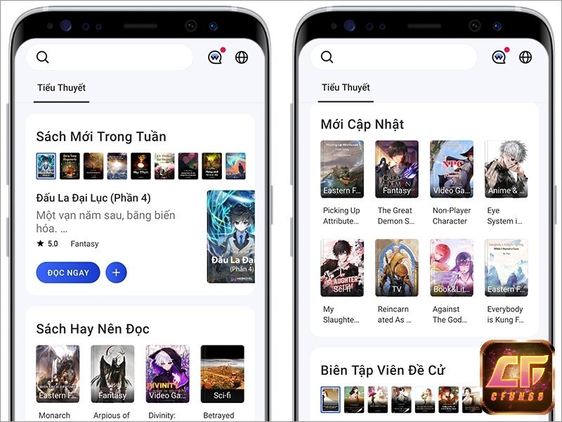 Webnovel cập nhật liên tục các bộ truyện hay và hấp dẫn