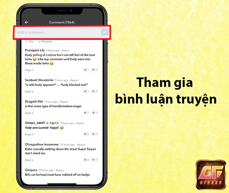 Tham gia đánh giá và bình luận truyện với cộng đồng đọc truyện Webtoon